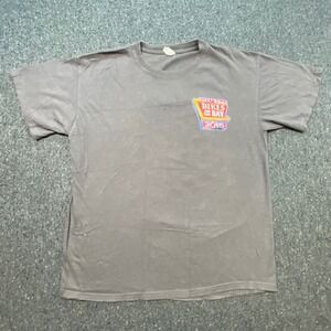 Keya T Shirt L Large Mens Gray Bikes on the Bay 2015 Motorcycle‎ Biker Graphic